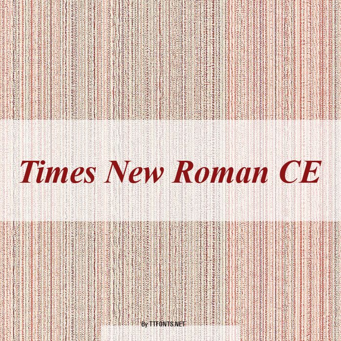 Times New Roman CE example