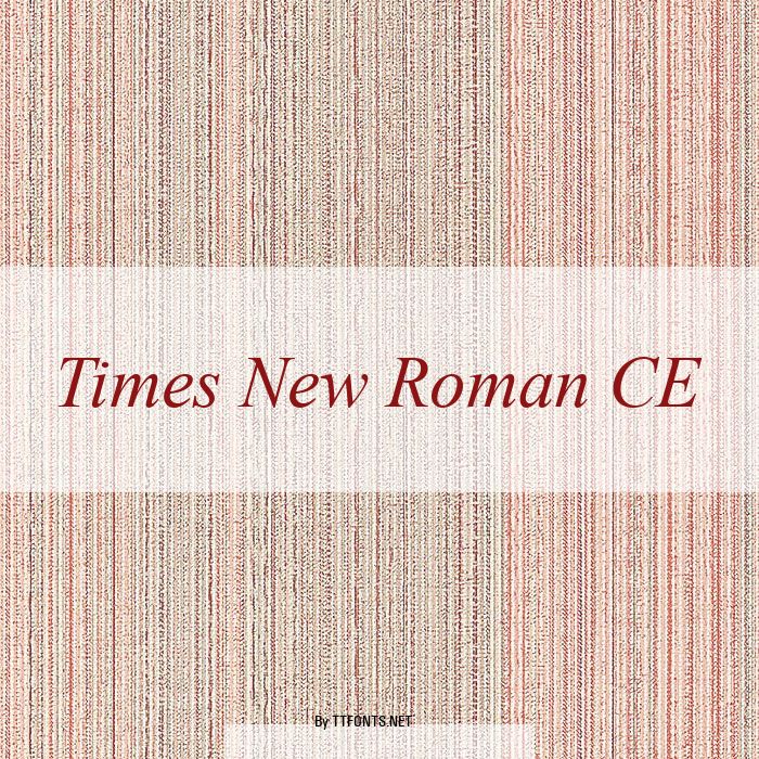 Times New Roman CE example