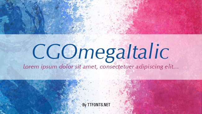 CGOmegaItalic example