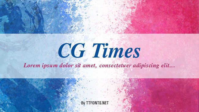 CG Times example