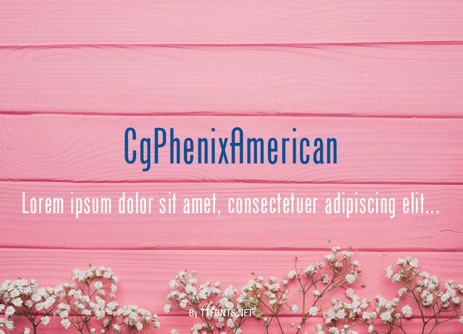 CgPhenixAmerican example