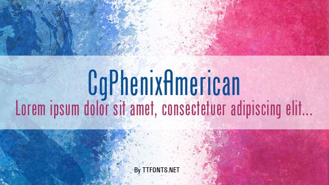 CgPhenixAmerican example