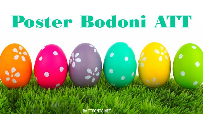 Poster Bodoni ATT example