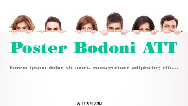 Poster Bodoni ATT example