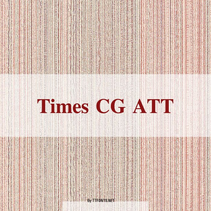 Times CG ATT example