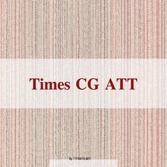 Times CG ATT example