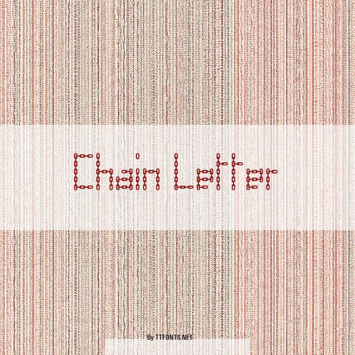 Chain Letter example