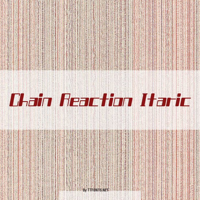 Chain Reaction Itaric example