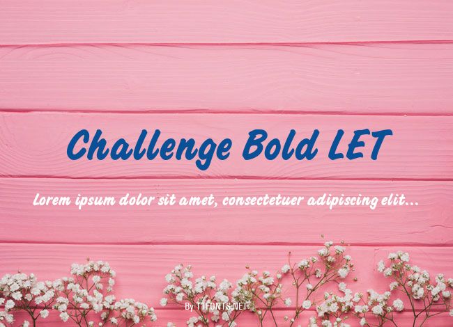 Challenge Bold LET example