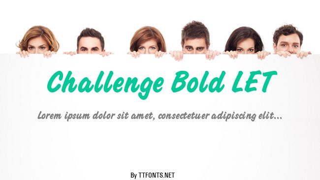 Challenge Bold LET example