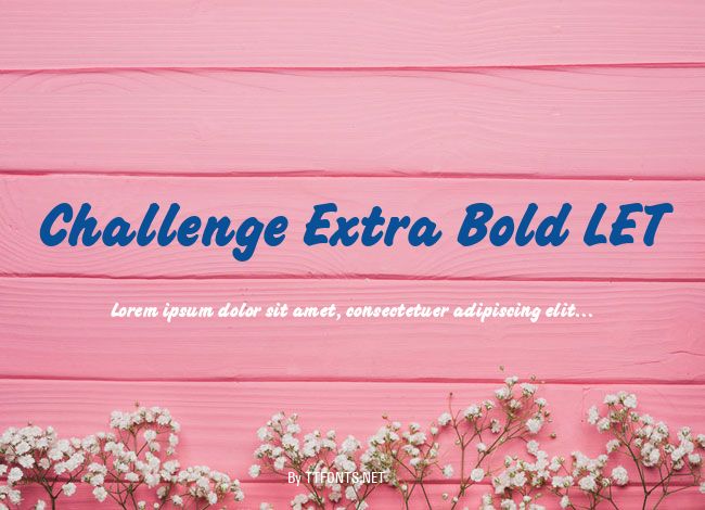 Challenge Extra Bold LET example