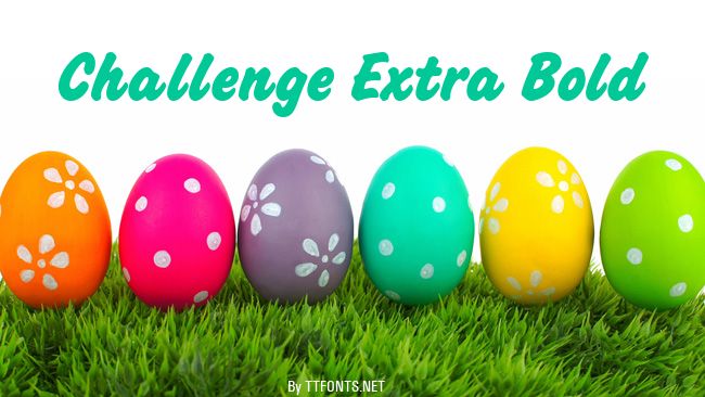 Challenge Extra Bold example