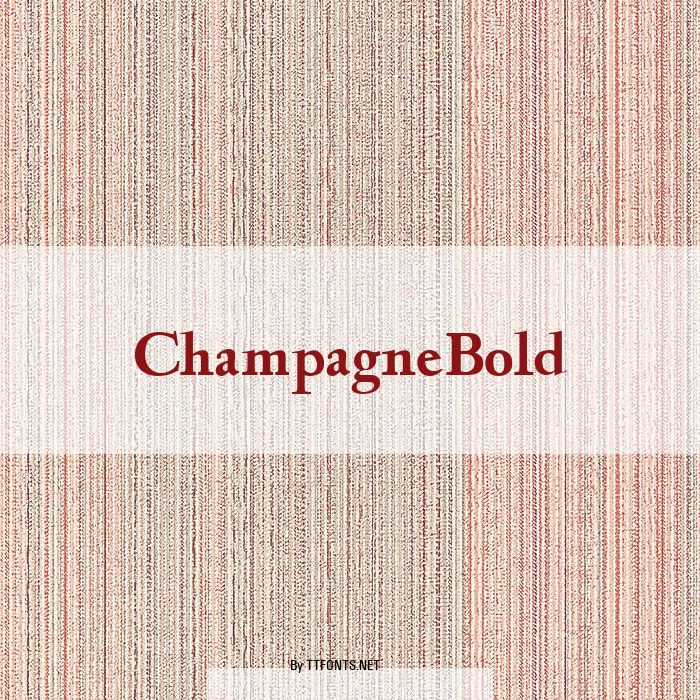 ChampagneBold example