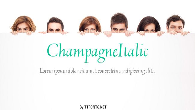 ChampagneItalic example