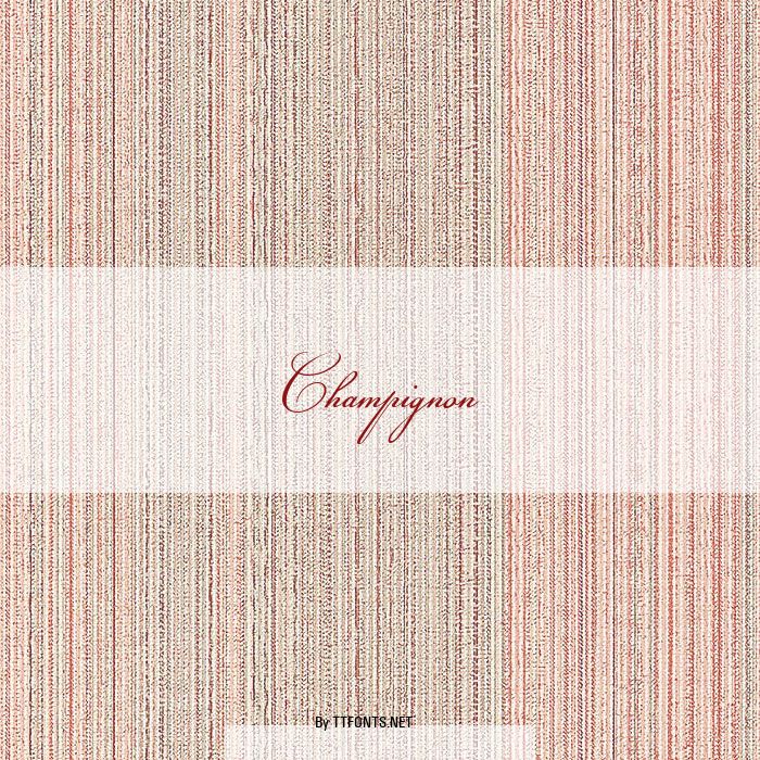 Champignon example
