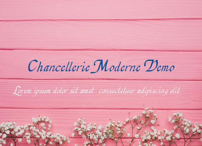 Chancellerie Moderne Demo example