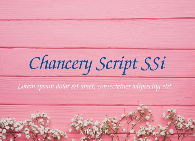 Chancery Script SSi example