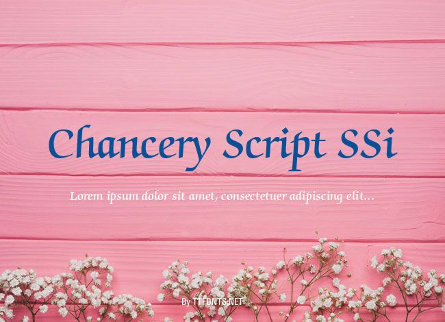 Chancery Script SSi example