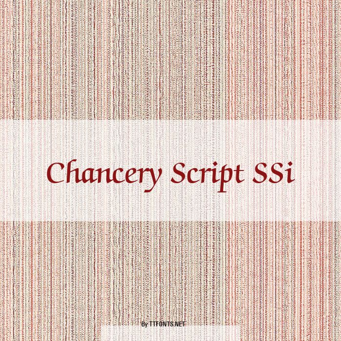 Chancery Script SSi example