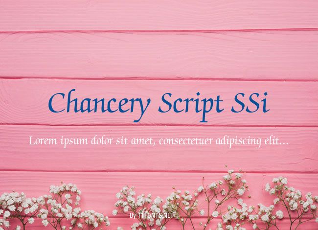 Chancery Script SSi example