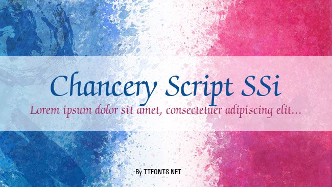 Chancery Script SSi example