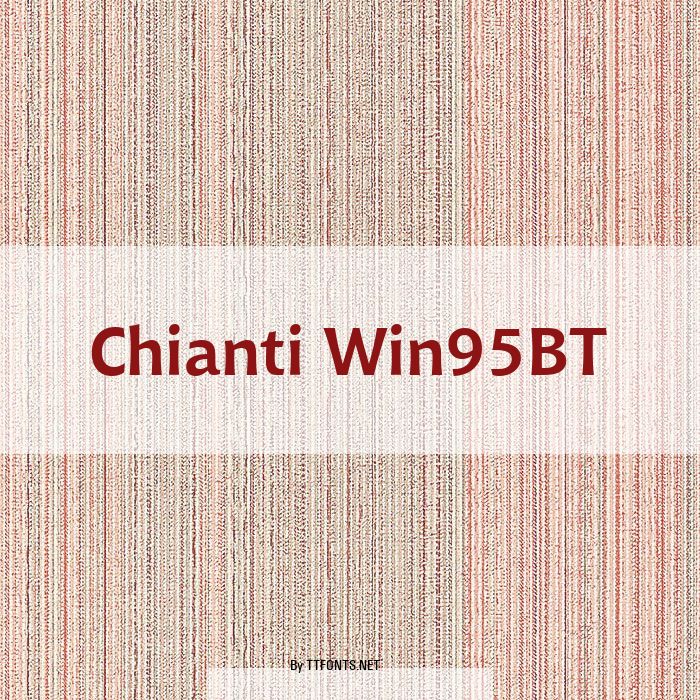 Chianti Win95BT example