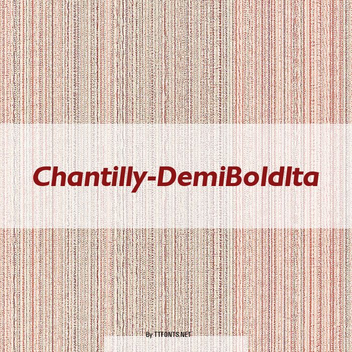 Chantilly-DemiBoldIta example