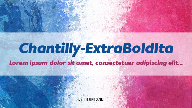 Chantilly-ExtraBoldIta example