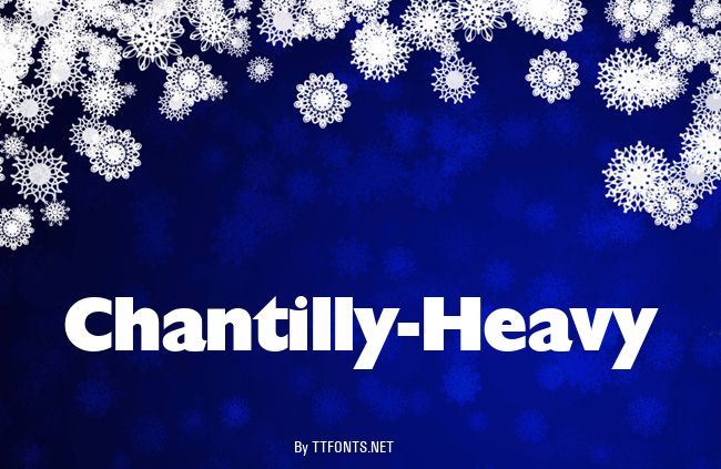 Chantilly-Heavy example