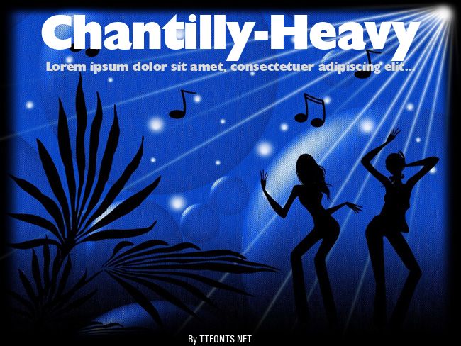Chantilly-Heavy example