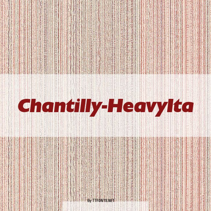 Chantilly-HeavyIta example