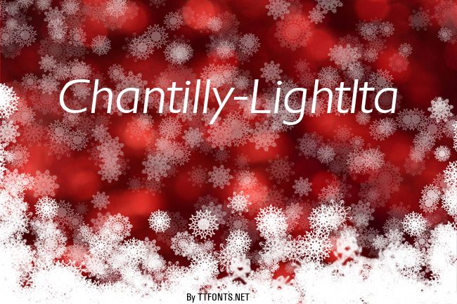 Chantilly-LightIta example