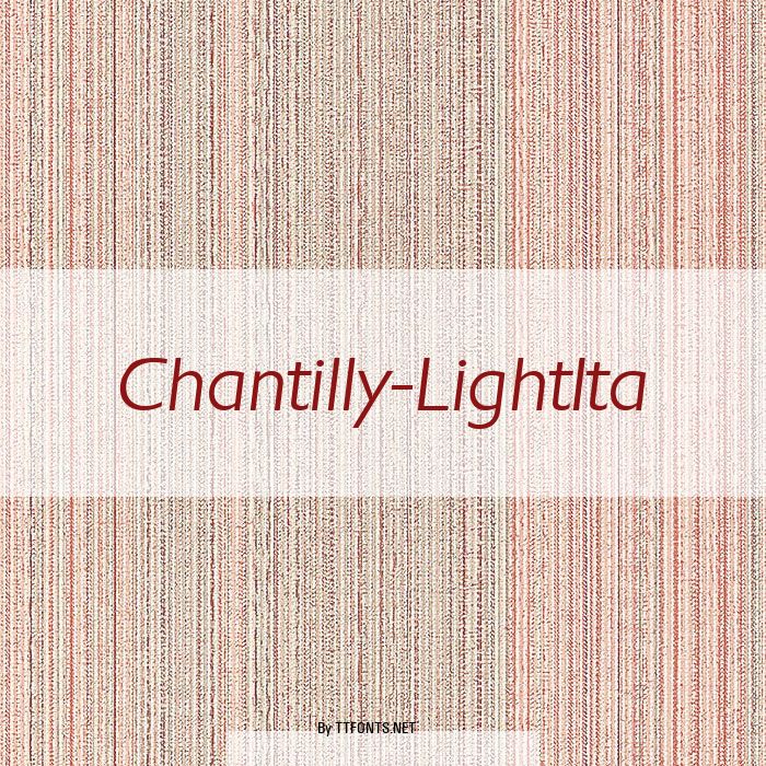 Chantilly-LightIta example