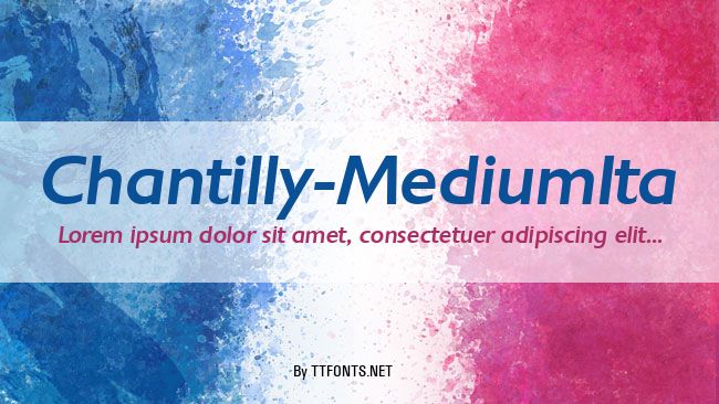 Chantilly-MediumIta example