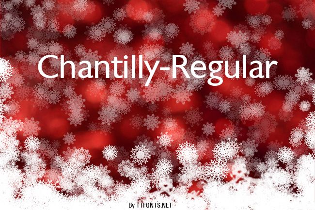 Chantilly-Regular example