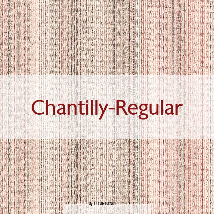 Chantilly-Regular example