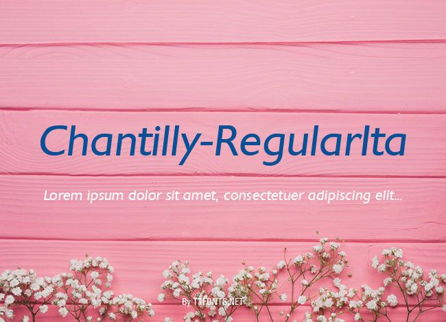 Chantilly-RegularIta example