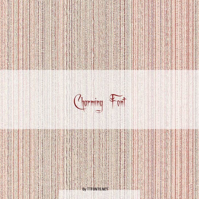 Charming Font example