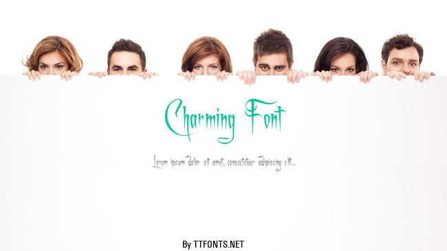 Charming Font example