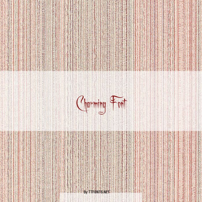 Charming Font example