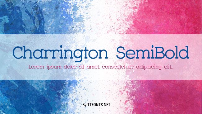 Charrington SemiBold example