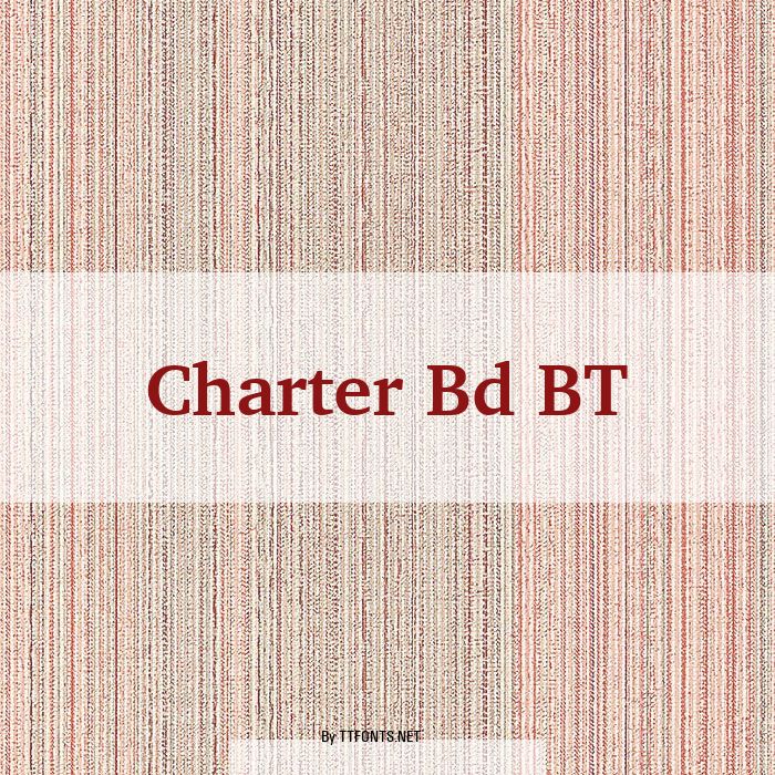 Charter Bd BT example