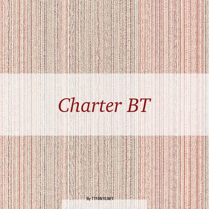 Charter BT example