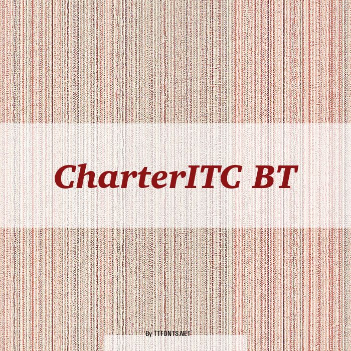 CharterITC BT example