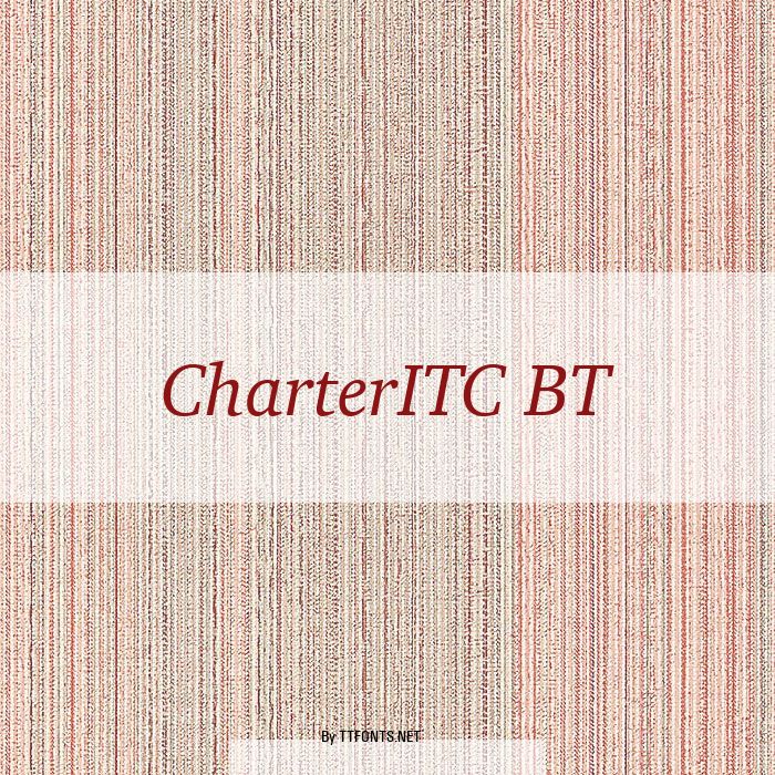 CharterITC BT example