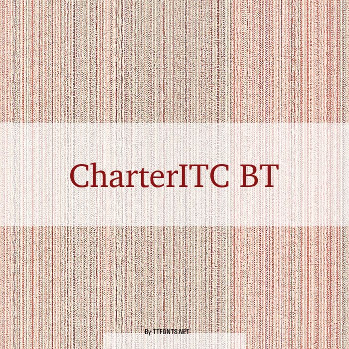 CharterITC BT example