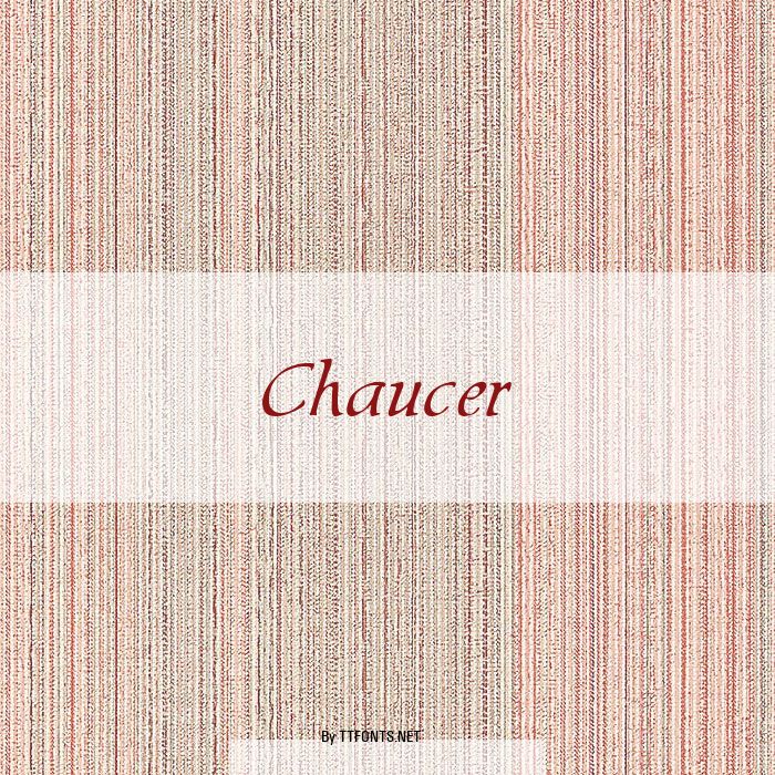 Chaucer example