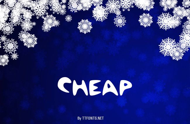 Cheap example