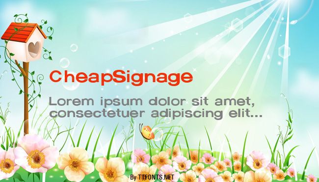 CheapSignage example