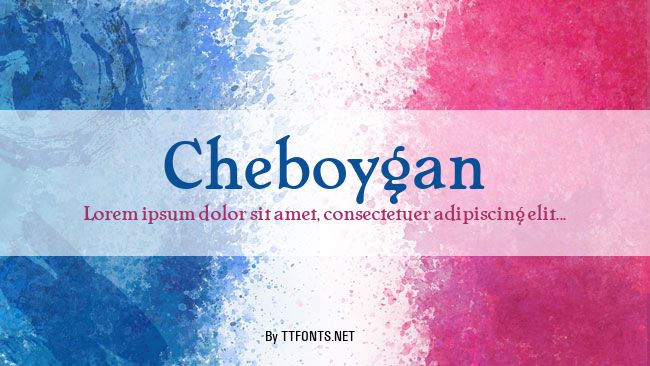 Cheboygan example